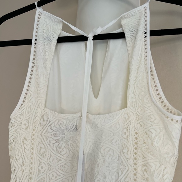WHBM Sleeveless White Lace Maxi Dress - Picture 5 of 5